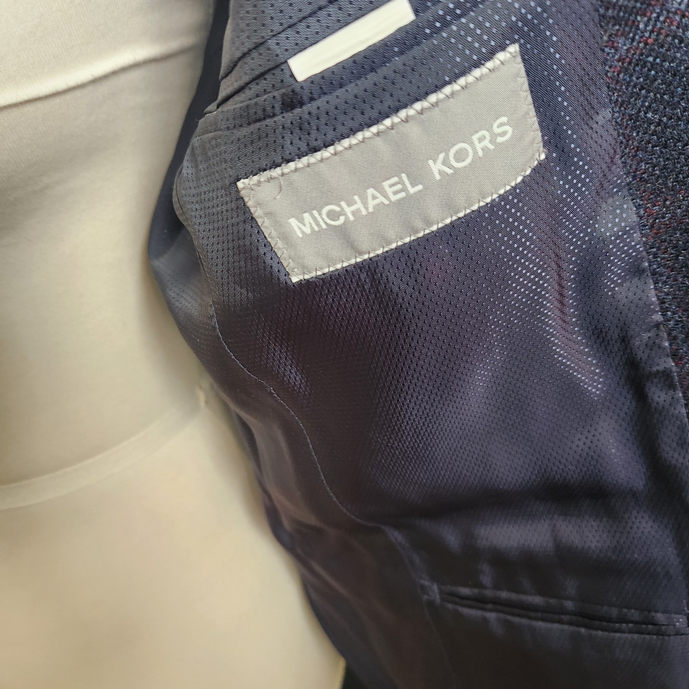 Michael Kors Wool Plaid Blazer - Picture 6 of 8